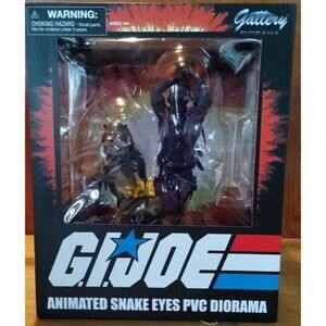 GI Joe Gallery 10" Statue Diorama Limited Uncirculated Snake Eyes Variant Graded